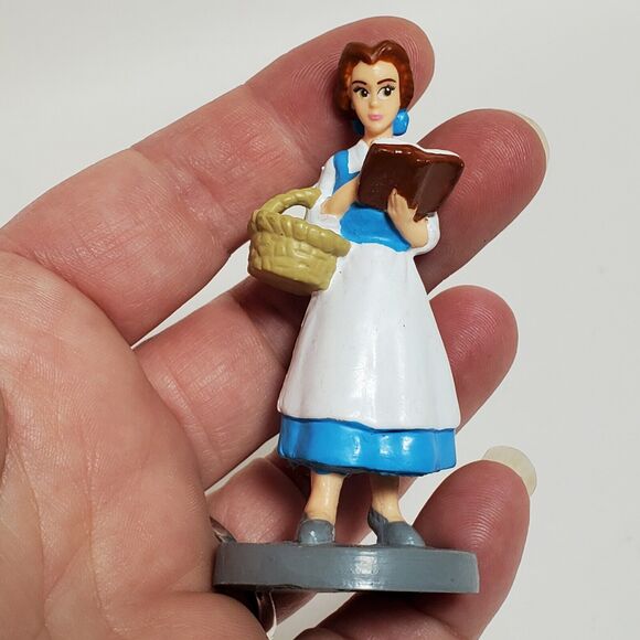 Vintage Disney Beauty & the Beast Applause Belle Lumiere Topper Action Figures - Picture 7 of 16